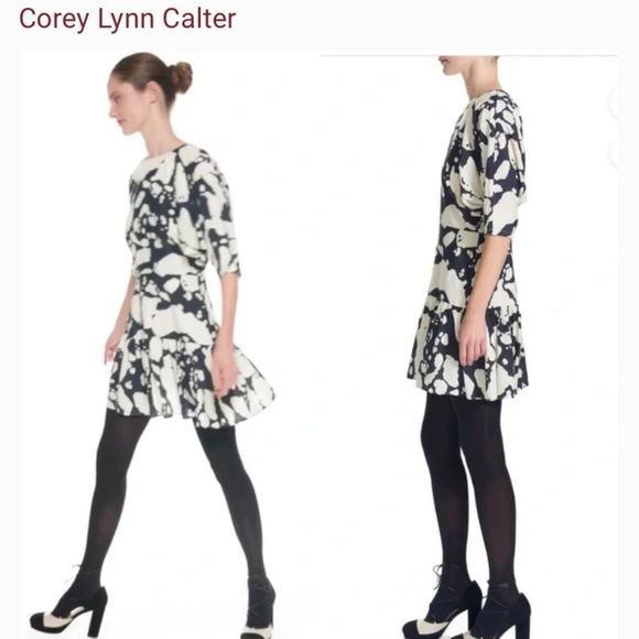 Anthropologie Corey Lynn Calter Tyra Dalmation Dress - Picture 1 of 6